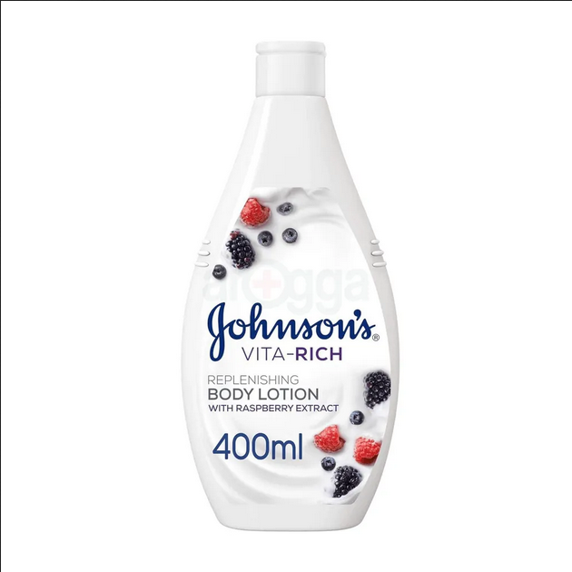 Johnson's Vita Rich Replenishing Body Lotion with Raspberry Extract-400ML