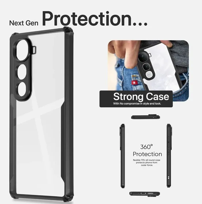 Vivo%20Y400%20Pro%205G%20Xundd%20Protective%20Airbag%20Bumper%20Transparent%20Back%20Side%20Clear%20Phone%20Case%20-%20Image%203