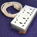 Handmade 16pin 6 Port Multiplug Universal Socket and 10 Feet Cable 100% Copper cable (Heavy Duty + Long lusting) - Multi Plug. 
