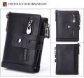 Origin Leather Super Quality Wallet(money bag) for men-Black. 