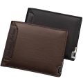 New Men's Wallet Short Versatile Fashion Casual Business Wallet and Men's Card Bag Wallet Coin Bag Black Purse Wallets for Men. 