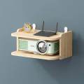 Wall Mount Wi-Fi Router Storage Paraphernalia Holder Hanging Set Top Box Stand. 