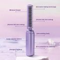 1Pc/2Pcs Hair Straightener Curler Comb 2-in-1 Wet Dry Straightening Comb 180-160-150 Degree Celsius Adjustable Heat Styling Tool.