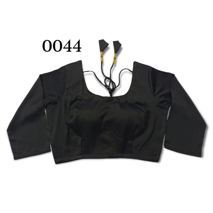 Black Color Three Quarter Sleeve Blouse For Women
