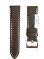 Muslin PU Leather Strich Belt Strap Only 24 mm - Black White.