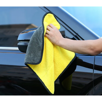 30X30 cm Car Bike Wash Double Layer Ultra Soft Scratch Proof Microfiber Towel