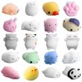 【Innovative】 squeeze squishy Mochi Soft Release Stress Toys Animal Squishy Decompression toys Seal Octopus Rabbit #N20.