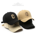 1pc Unisex Sunshade Breathable Adjustable Baseball Cap With Letter C Embroidery. 