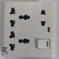 Universal Power Switch 3Pin 2Pin Combine Socket AC 250V 16A 8 Pin Combine Wall Switch Box Socket Electrical Wall Mount Gang Plug Socket For IPS UPS Stabilizer Computer Refrigerator. 