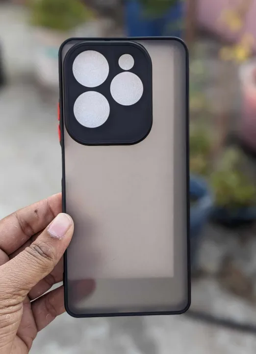 Camera%20Protection%20Bumper%20Phone%20Cases%20For%20Infinix%20Hot%2040%20Pro%20Matte%20Translucent%20Shockproof%20Back%20Cover%20-%20Camera%20-%20Phone%20Back%20Cover%20-%20Image%202