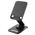 360 degree rotating metal aluminum alloy desktop for heat dissipation folding portable tablet phone stand.