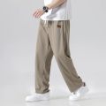 Mens Designer Running Baggy Track Pants 100% Polyester Straight Leg Wide Jogger Casual Sweat Sports.