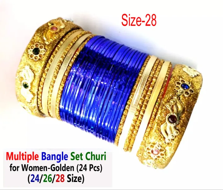 Multiple%C2%A0Bangle%C2%A0Set%C2%A0Churi%C2%A0for%C2%A0Women-Golden%C2%A0(24%C2%A0Pcs)%20-%20Image%206