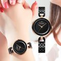 Curren 9052 Luxury Brand Fashion Stainless Steel Wrist Watch For Women - Black. 