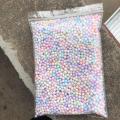 （New）Ready tock 20g Macaron Rainbow Foam Ball Bead Home Decor tyrofoam Ball Gift Box DIY Craft upplie 2-8cm. 