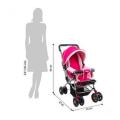 Baby Stroller Pram for Kids – Orange, Blue, Pink. 