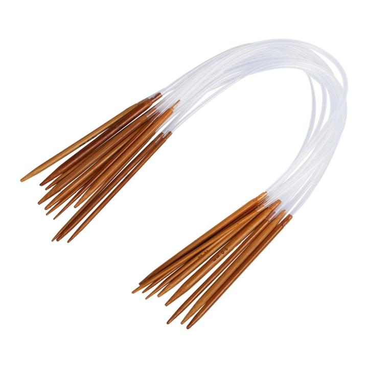 BRADOO-11 sizes 2.0mm-5.0mm 40 cm Bamboo Circular Needles