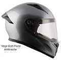 Vega Bolt Bunny Plane Anthracite full face helmet with dual certification.. 