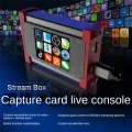 4K HD Capture Card Live Broadcast Console Stream Box Visual Smart Custom Keyboard Stream Deck Capture Support OBS/ Easy Install Easy to Use. 