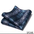 White Pocket Square Men Handkerchief Vangise Brand 2022 New Design Silk Hanky Floral Men Suit Accessories lover's day Fit Party. 