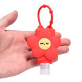 Cute Cartoon Food Silicone Hand Sanitizer Pocketable Holder With Empty Bottle. 