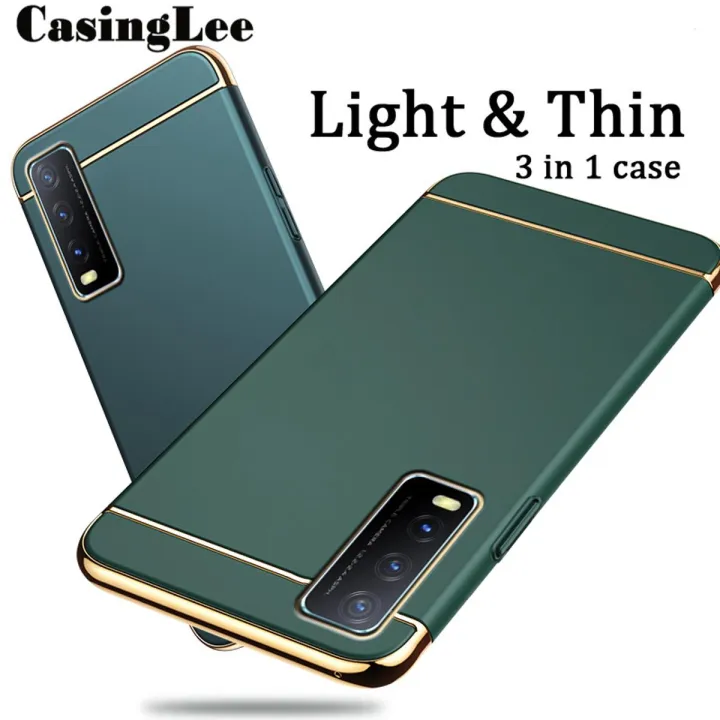Protect Cover For VIVO Y20 / VIVO Y20S Case Hard 3 In1 Ultra Slim Matte Plating Phone Full Protection Back Cover for VIVO Y20S / VIVO Y20 Phone Cases