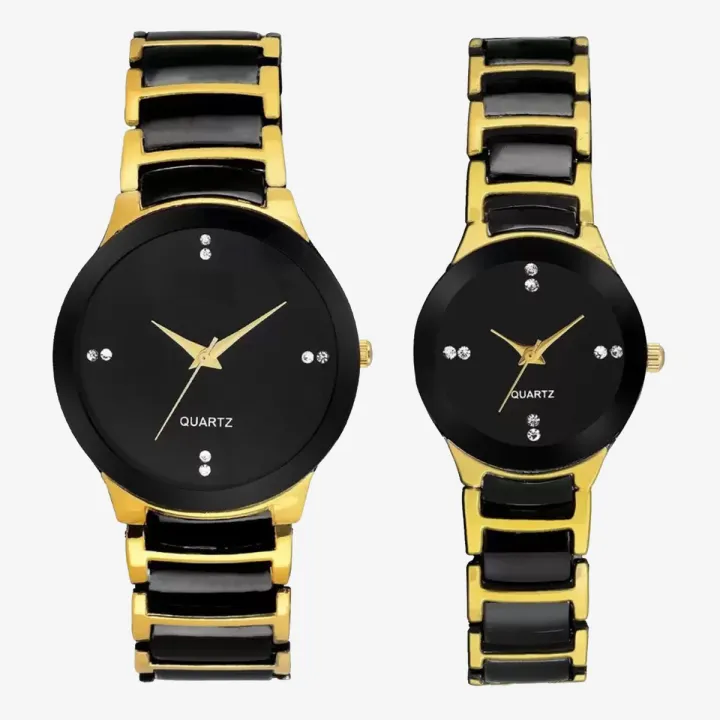 Couple%20Gold%20&%20Black%20Watch%20With%20Box%20Metal%20Chain%20-%20Watch%20-%20Image%202
