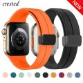 Watch Magnetic Strap For Apple watch strap 44mm 42mm 45mm 49mm Silicone magnetic sport straps i watch ultra.