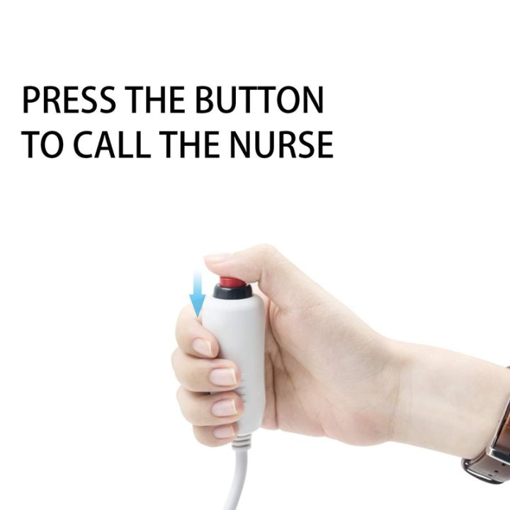 QUANBU%206X%20Nurse%20Call%20Cable%206.35mm%20Line%20Nurse%20Call%20Device%20Emergency%20Call%20Cable%20with%20Push%20Button%20Switch%20-%20Image%202