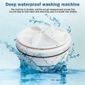 Mini Portable Spin ABS Washing Machine Washing Machine Kit for Home, Business, Travel, College, RV, Apartment - White. 