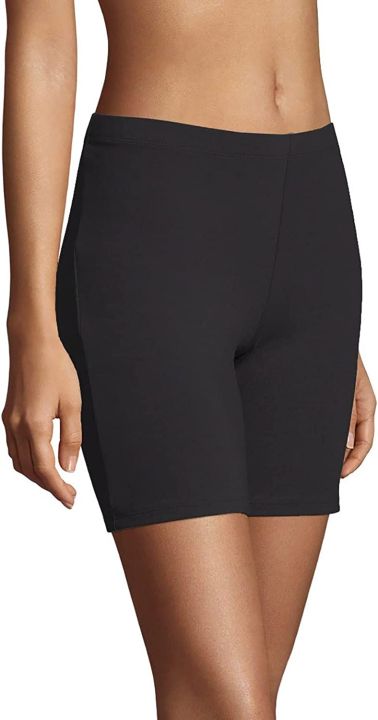 Womens%20Black%20Stretch%20Cotton%20Biker%20Shorts%20From%20Levin%20-%20Image%204