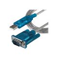 USB to RS-232 Cable 9pin Serial ^^Blue and white. 