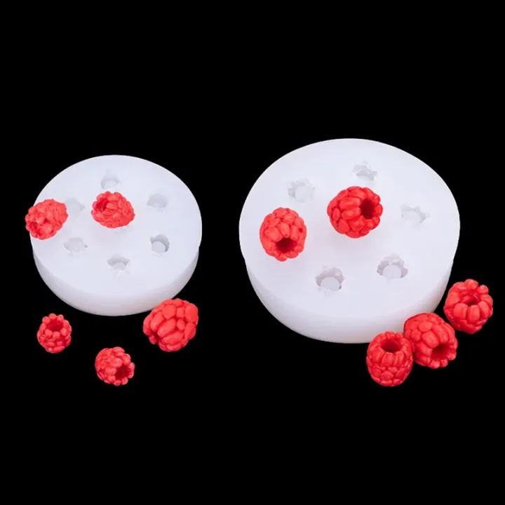 Fresh Raspberry Molde 【NEW】 3D Raspberry Strawberry Mold Emulational Fruit Cake Dessert Candy ...