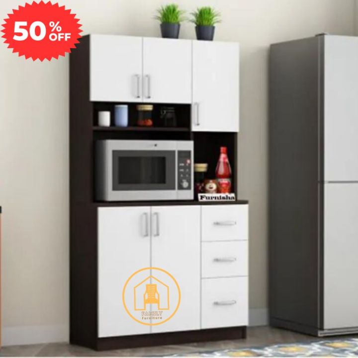 Modern Kitchen Cabinet / Kitchen Storage Pot Racks / Kitchen Rack / Oven & Condiment Racks - Family Furniture