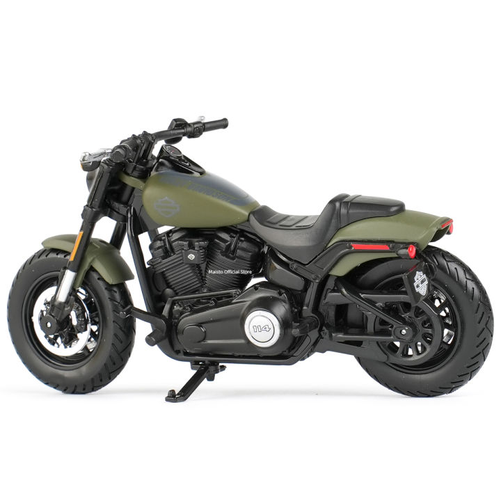 Maisto%201:18%20Harley-Davidson%202022%20Fat%20Bob%20114%20Die%20Cast%20Vehicles%20Collectible%20Hobbies%20Motorcycle%20Model%20Toys%20BunnyGarden%20-%20Image%203