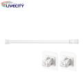 Easy Install Curtain Rod Easy Install Self Adhesive Telescopic Curtain Rod for Bedroom Kitchen Anti-slip Anti-rust Holders No Drilling Needed Fade-proof Curtain Rod. 