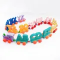 Train Alphabet Toys Set A to Z Letters Kids Toy Educational Gifts Favor Partychildren Trackless Letter Toddler Learning Toy. 