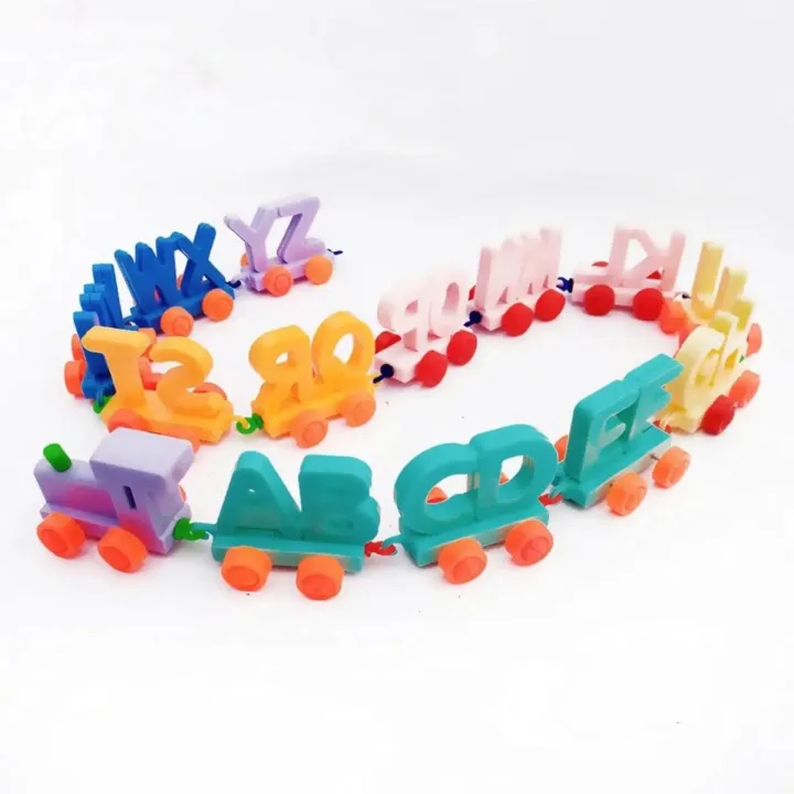 Train Alphabet Toys Set A to Z Letters Kids Toy Educational Gifts Favor Partychildren Trackless Letter Toddler Learning Toy