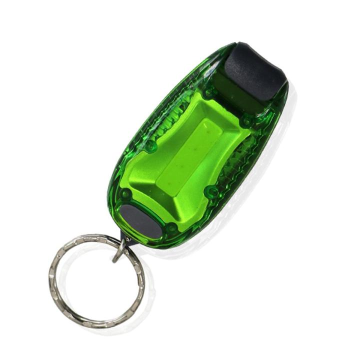 (New)Multifunctional Portable Bicycle Taillight Helmet Light Running Warning Light Luminous Keychain