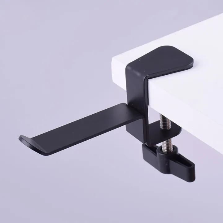 DAMILE%20H-006%20Metal%20Desk%20Clip%20Headphone%20Holder%20Over-ear-Headset%20Display%20Stand%20Universal%20Hanger%20Headphones%20Holder%20Durable%20Stand%20Space-saving%20Spin%20Type%20-%20Image%205