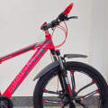 Arrow Bicycle 26 inch MICHAEL MTB Speed 21 Red Color 10 Blade Mag Wheel Bicycle. 