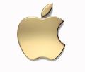 Gold Apple Logo HD phone wallpaper. 
