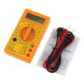 Mini Digital Multimeter -Voltmeter, Ammeter, Ohm Meter Test Probe DC, AC LCD Display AC 750V DC 1000V Buzzer With Overload Protection.