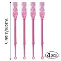 360° Rotating Nasal Hair Removal Tool,4Pcs Portable Manual Nose Hair Trimmer 95AC. 