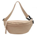 Mobile phone waist bag, men's chest bag, waterproof Japanese small shoulder bag, women's lightweight student casual sports ins-style crossbody bag. 