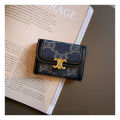 High-end luxury style practical card wallet, carry coin purse, bank card, ID card storage, card holder, integrated leather case.