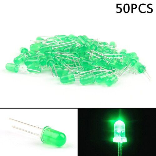 50Pcs-%205Mm%20Colorful%20Green%20Led%205Mm%20Round%20Led%20Light%20Emitting%20Diode%20Basic%20Green%20Light%20Bulbs%20For%20Electronics%20Project%20Indicator%20Front%20Panels%20Led%20Light%20Diy%20-%20Rgb%20Light%20-%20Image%204
