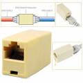 Cat5 RJ45 Coupler Jointer Network Cable Extender Adapter Connector for Ethernet Cable Female to Female.