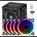 HXHF HF200 RGB 4 IN 1 120MM CASE COOLING FAN With Remote. 