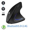 Bluetooth Vertical Mouse Rechargeable 2.4G Wireless Ergonomic Mause Optical Left Right hand Mice 1600 DPI for Laptop PC Mac Gift. 